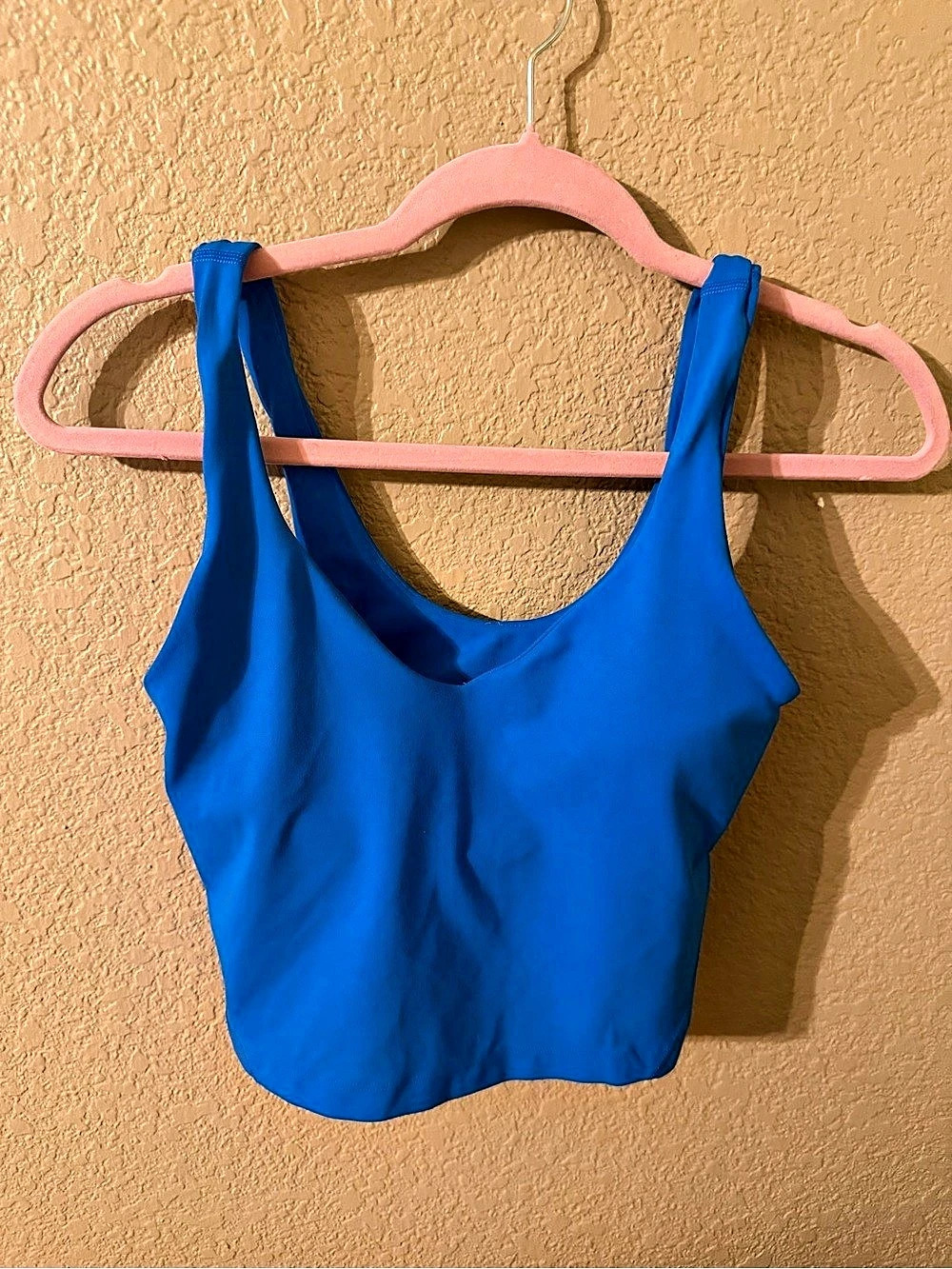 Lululemon Blue Cropped Tank Top Size 6